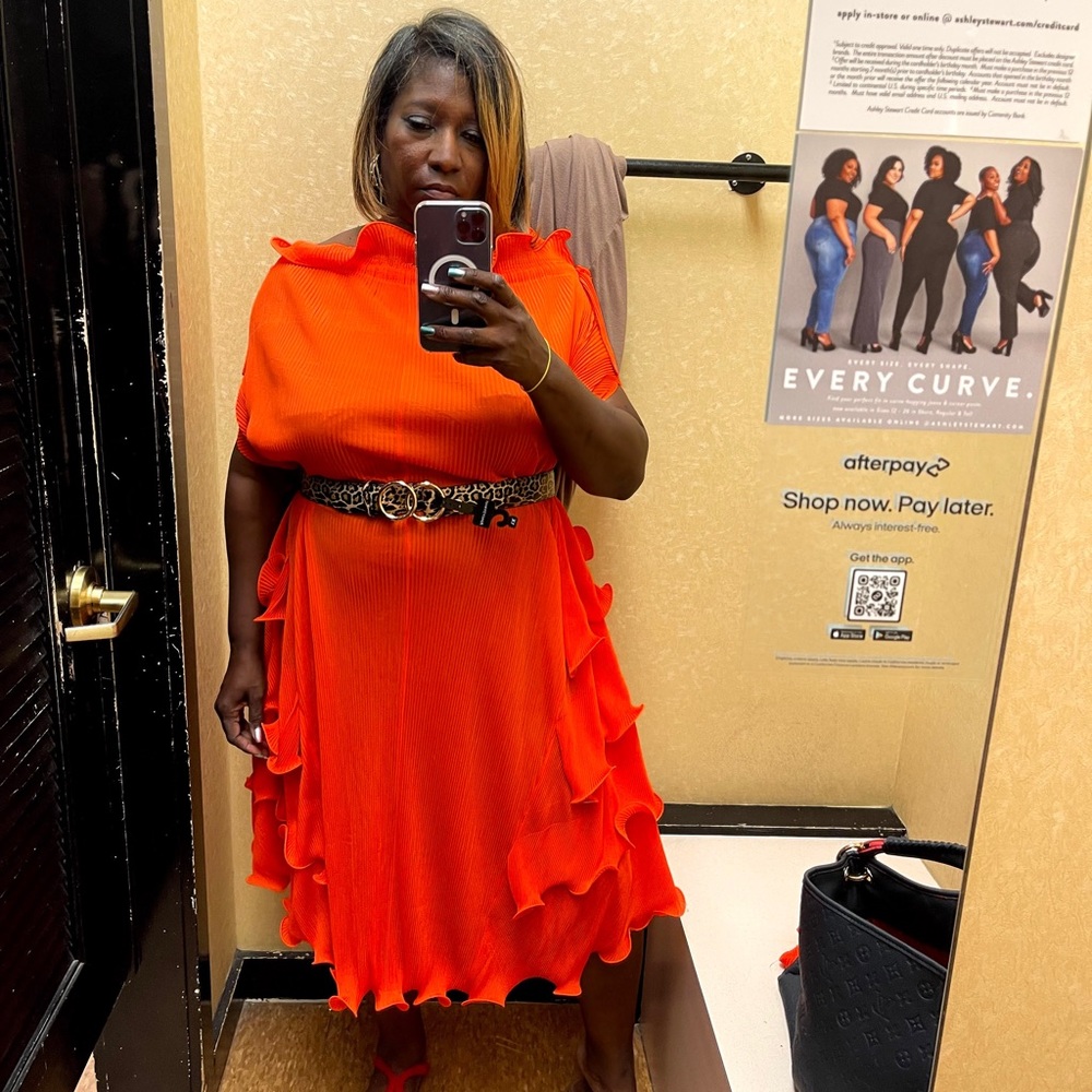 Bright orange dressy Dress